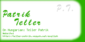 patrik teller business card